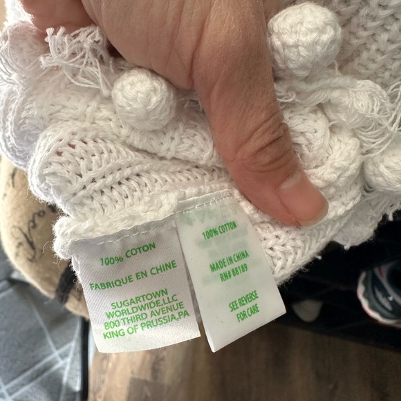 Lilly Pulitzer Jaya Fringed Pom Pom Knit Top Sleeveless - SMALL - Picture 4 of 4